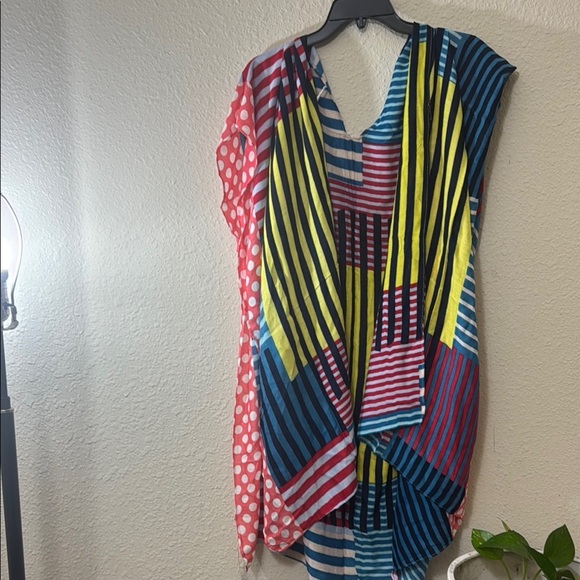 Brand New Colorful Striped and Polka Dot Women's Kimono - Picture 1 of 3